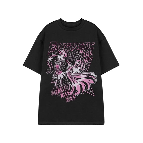 Monster High Fangtastic Womens Black Short Sleeved T-Shirt | 3XL | Made by Vanilla Underground