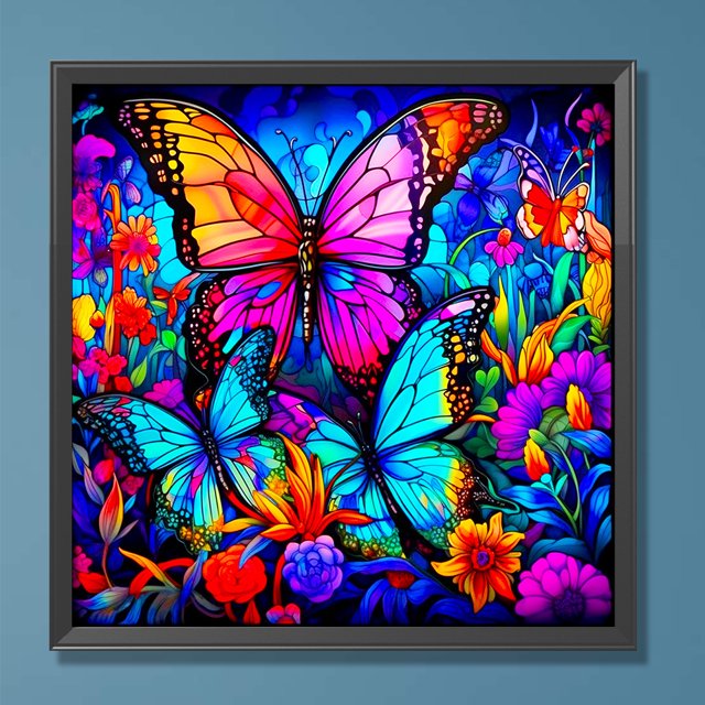 5D bricolaje taladro redondo completo diamante pintura mariposa decoración del hogar arte artesanal (A7608) FLhrweasw Nuevo
