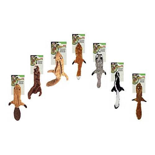 SPOT Skinneeez Stuffing Free Plush Squirrel Dog Toy, 13"