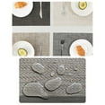 thumbnail image 6 of 10 Pcs Dining Table Placemats Washable PVC Table Mats Table Mats For Kitchen Dining-Offwhite-Set Of 10, 6 of 6