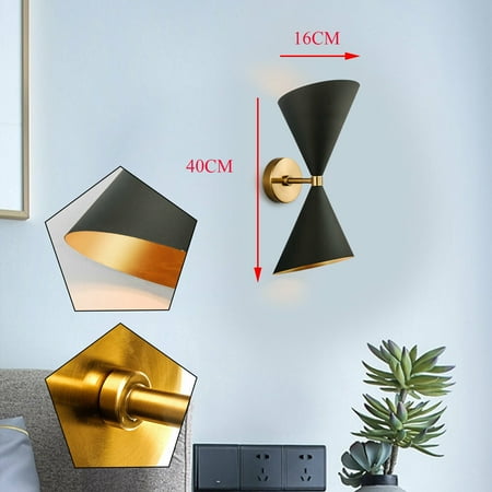 

MIDUO Iron LED Wall Lamp Hallway Wall Sconce Fixtures Low power consumption E27