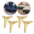 thumbnail image 5 of 4x Heavy Duty Iron Triangle Furniture Sofa Legs Cabinet Legs Replacement Legs For Cupboard, Cabinet, Dresser, Armchair Recliner, Ottoman, Gold 15cm, 5 of 10