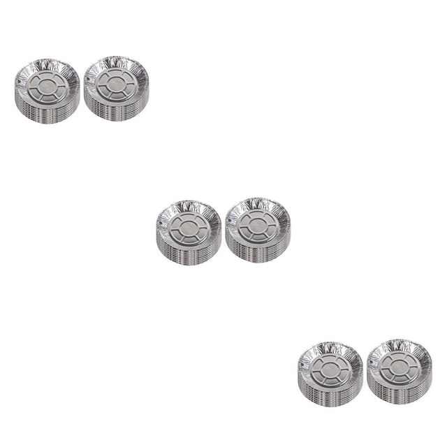 Yuarrent 50 piezas de sartenes con tapas transparentes, revestimiento para freidora para asar, bandejas de comida, recipientes para recalentar, Type2 NO2