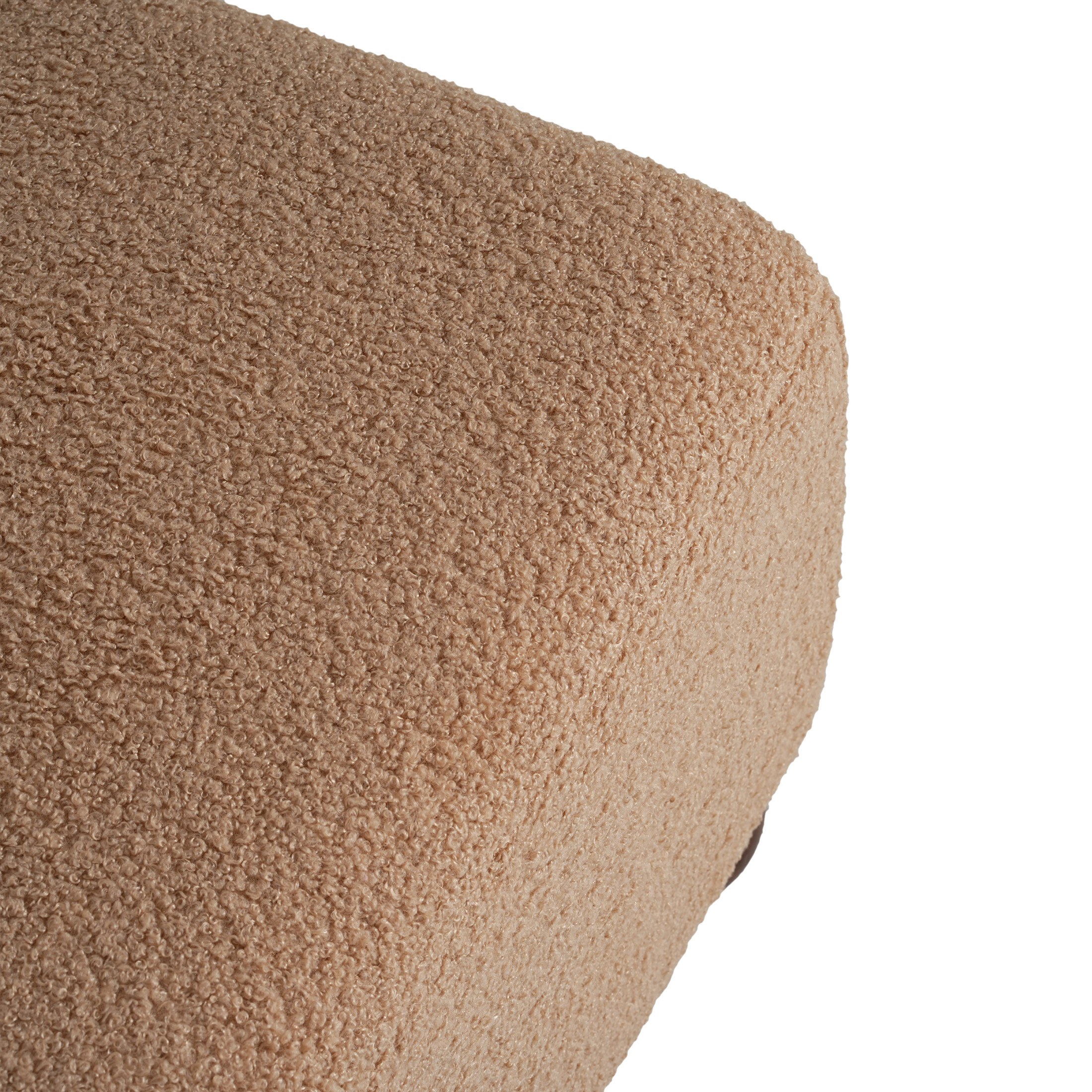Christopher Knight Home 48" Modern Comfortable Ottoman Bench, Boucle Upholstery with Wooden Legs, Camel