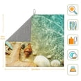 thumbnail image 3 of Honeii Starfish And Seashell for Dish Drying Mat for Kitchen Counter, Non-slip Rubber Backed, Hide Stain Kitchen Super Absorbent Draining Mat, Dish Rack Pad, 3 of 8