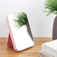 thumbnail image 4 of Miroir de Maquillage de Bureau, Miroir de Maquillage Pliable Simple Portable Miroir Princesse Miroir Carré Miroir de Maquillage Petit Miroir avec Support pour Femmes Beige, 4 of 8