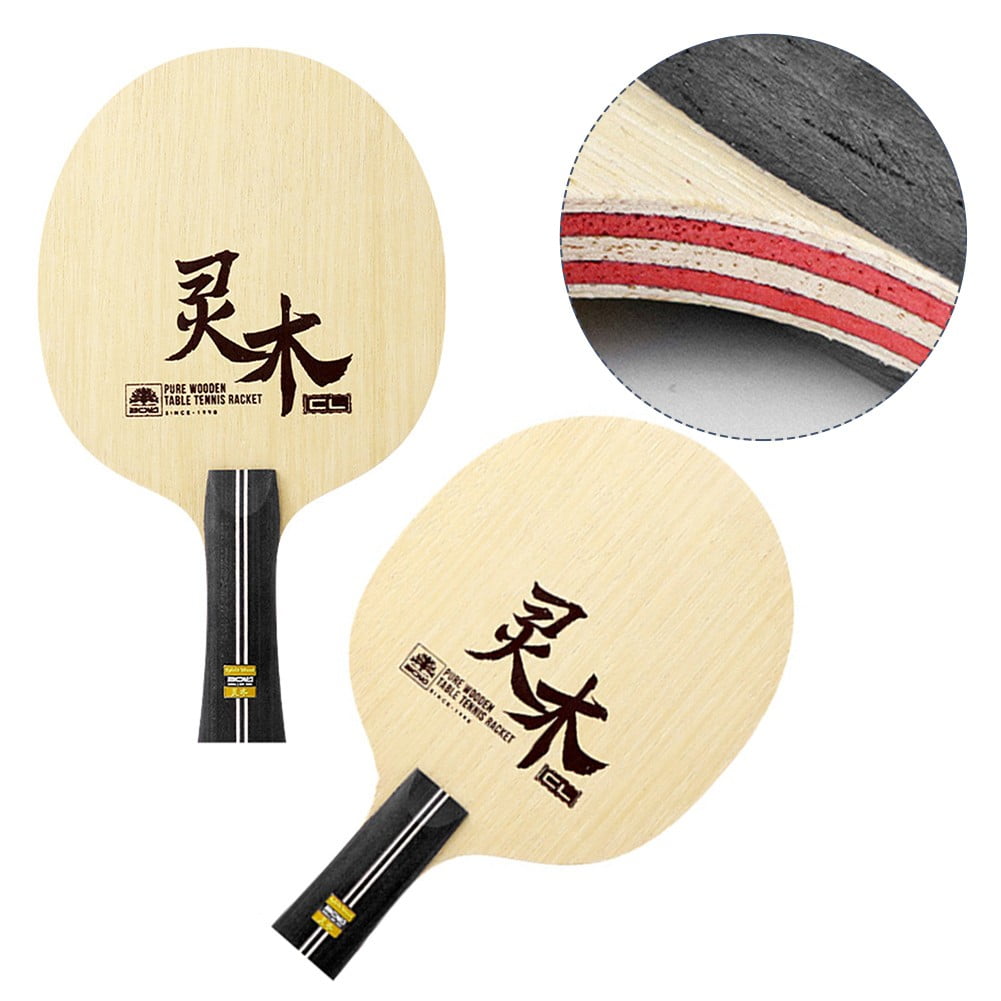 RANMEI Table Tennis Racket 240/255X150Mm Short/Long Handle Seven-Layer Pure Wooden Base Plate For Ping-Pong Paddle Replace Accessory