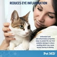 thumbnail image 6 of Pet MD Tear Stain Remover for Dogs & Cats - Antioxidant Eye Care Supplement with Lutein, Cranberry, & Omega 3 & 6 - Cat & Dog Tear Stain Remover Chews for White & Light Fur - 60 ct, 6 of 8