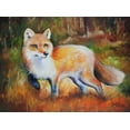 thumbnail image 2 of Baldwin, Marcia 32x25 Gold Ornate Wood Framed with Double Matting Museum Art Print Titled - Little Red Fox, 2 of 4