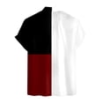 thumbnail image 4 of Camisas De Franela Para Hombre Hombres manga corta primavera verano casual impreso camisas top blusa camisas (White, L), 4 of 5