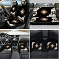 thumbnail image 2 of Yuyamidu Aztec Western Car Front Rear Seat Covers Geometric Car Floor Mats Steering Wheel Cover Seatbelt Cushion Handbrake Cover Shift Gear Knob Cover Cup Holders, 15 Piece, 2 of 6