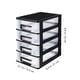 thumbnail image 3 of Contenedores de almacenamiento Lemononstore Gabinete de almacenamiento de cuatro capas Armario de plástico con cajón Organizador de almacenamiento portátil multifunción Muebles Organizadores y, 3 of 7