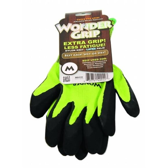 Lfs Glove Wonder Grip Extra Grip Garden Gants Vert Moyen WG310M