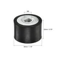 thumbnail image 3 of M8 D30mmxH20mm Female/Female Rubber Mounts Zinc Plating 5Pack, 3 of 6