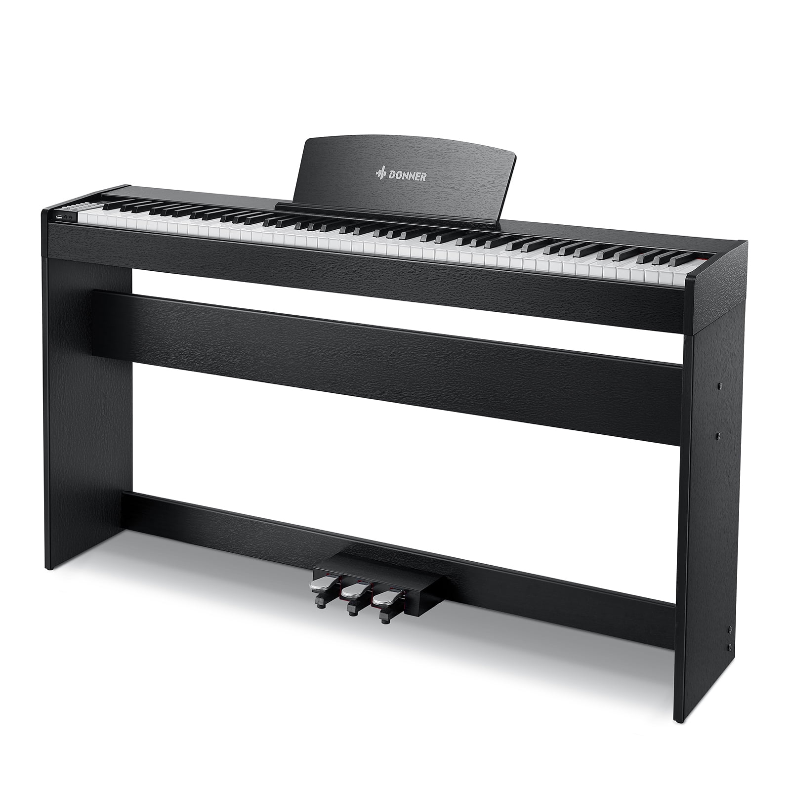 Donner DDP-50 Lite 88-Key Weighted Piano - Black photo 1