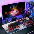 thumbnail image 6 of Cherry Blossom Mouse Pad Japanese Sakura Watercolor Hill Extended Desk Mat 90X40 cm Non-Slip Rubber Base Stitched Edge Large XXL Playmat for Keyboard Gaming Laptop Computer Desktop,35.4×15.7 Inch, 6 of 6