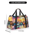 thumbnail image 3 of Disketp Colorful Fishing Boats Bolsa de Viaje Tipo Duffle, Bolso de Mano para Fin de Semana para Mujer, Bolsa de Gimnasio Ligera para Hombre, Esencial para Viajes, 3 of 7