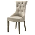 thumbnail image 5 of Newboti Furniture Beige and Reclaimed Grey Tufted Back Side Chairs (Set of 2) 21845, 5 of 6
