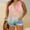 Pink, variant on USSUMA Summer Tops for Women 2025 Womens Tank Tops Sleeveless V Neck Loose Casual Plus Size Tops for Women Lace Tunic Retro Tshirt Loose Tee Camping Light Blue Up to 45% off Tank Top for Women L