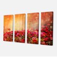 thumbnail image 2 of Spring Little Flowers at Sunset - Large Floral Canvas Artwork, 2 of 3