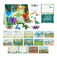 thumbnail image 3 of Libro de juguetes ocupado de dinosaurio, actividad de aprendizaje, juguete de preescolar, libro de pegatinas reutilizable Educational para niños de 3, 3 of 8