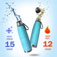 thumbnail image 2 of 29oz Insulated Water Bottle with Tea Infuser, Stainless Steel Travel Mug, Ice Frozen Print, 2 of 5
