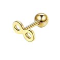 thumbnail image 1 of Pendiente de acero inoxidable con forma de estrella para trago, pequeño pendiente con forma de luna, corazón, hélice, piercing para cartílago, flor, lóbulo, joyería ---- Eight Gold --- Produc Eight Go, 1 of 5