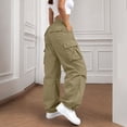 thumbnail image 3 of Womens Cargo Pants Lightweight Baggy Hiking Parachute Pant with Pockets Workout Athletic Casual Trouser Outdoor 2026, 3 of 5