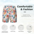 thumbnail image 5 of Balery Floral Ditsy Mens Swim Trunks Swim Shorts for Men Quick Dry Inseam Beach Shorts with Compression Liner Pocket-XX-Large, 5 of 9