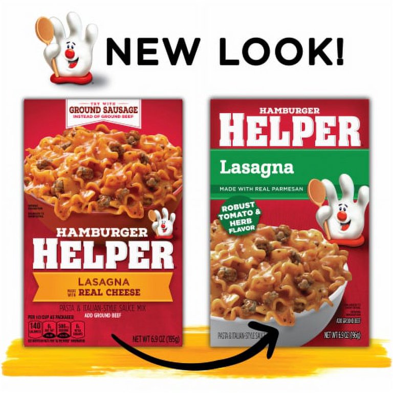 2X - Hamburger Helper Pasta Lasagna