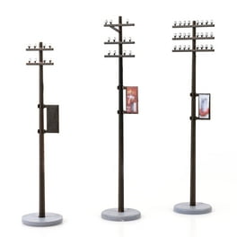 Bachmann-Layout Accessories Assortment -- 12 Telephone Poles, 24