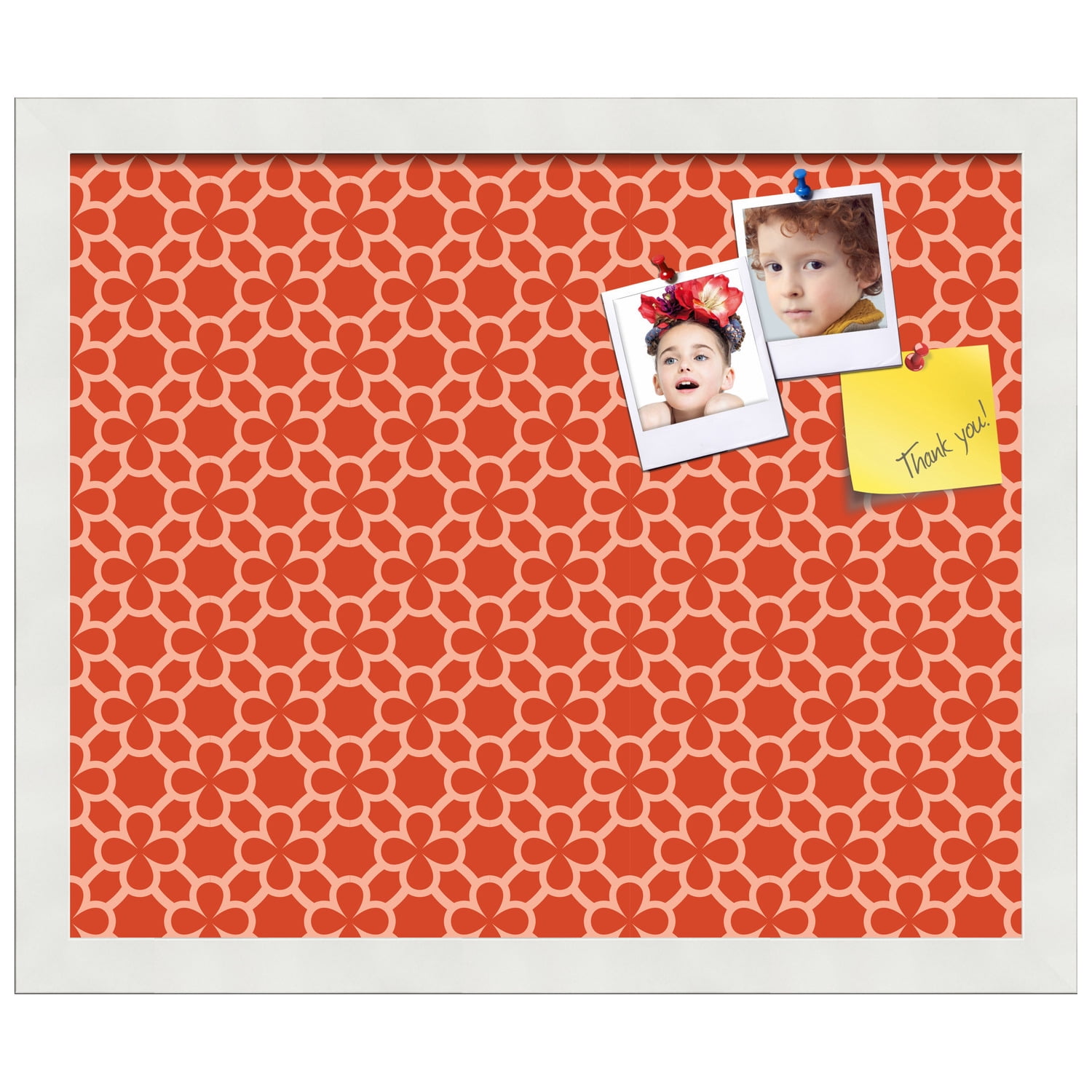 PinPix ArtToFrames 15x12 Custom Cork Bulletin Board    Poster Board Has a Fabric Style Canvas Finish, Framed in Satin White Frame (PinPix-597)