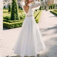 thumbnail image 5 of Mother of The Bride Dress for Wedding,Women's Wedding Dress Elegant Bridesmaid Dresses Sale Party Evening Dress Slit Formal Maxi Dress Wedding Guest Prom White High Split Cocktail Dress, 5 of 7