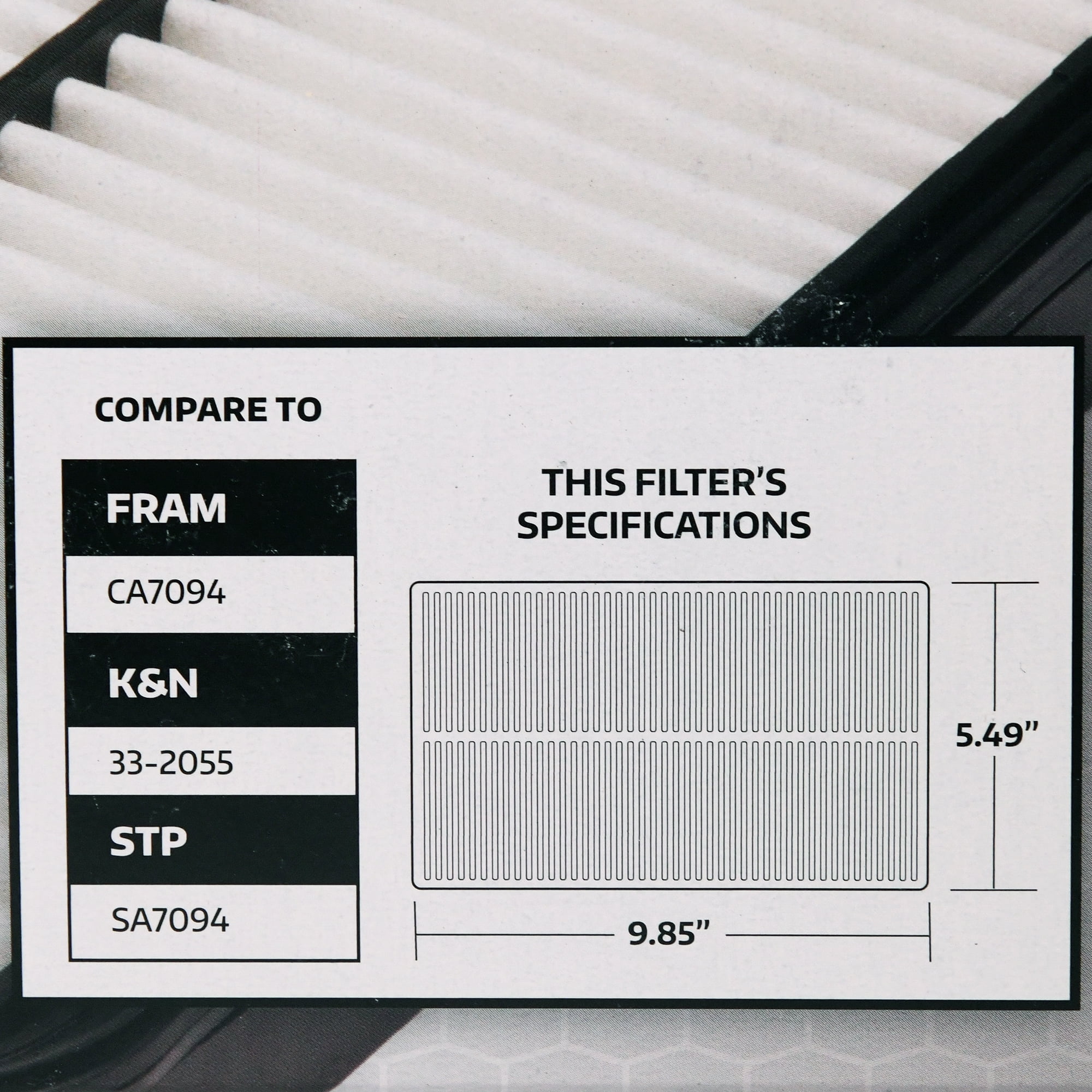 Super Tech 1585 Engine Air Filter, Replacement Filter for GM Fits select: 1995-2002 SATURN SL1, 1991-2002 SATURN SL2