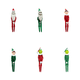 thumbnail image 1 of Adorno Halloween Felpa Muñeca Esqueleto Pierna Larga Recuerdos Fiesta () Rojo, 1 of 9