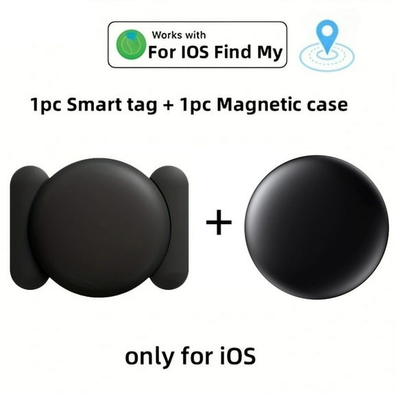 Tracker Device For Vehicles No Subscription Mini Gps Car Tracke Anti-Theft Car Locator With Magnetic Case Work With Ios Find My App Use(Black-3.17Cm)