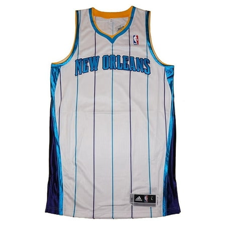 Authentic Adidas Nba Basketball Jersey - New Orleans Hornets NBA Adidas Men's White Blank Authentic Jersey - L