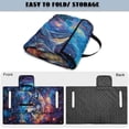 thumbnail image 6 of Xixirimido Quilted Golf Cart Seat Blanket Portable Heavy Duty Golf Cart Seat Cover Towel with Carry Handle for EZGO Yamaha Club Car & More Foldable, Wolf Cosmic Galaxy, 6 of 8