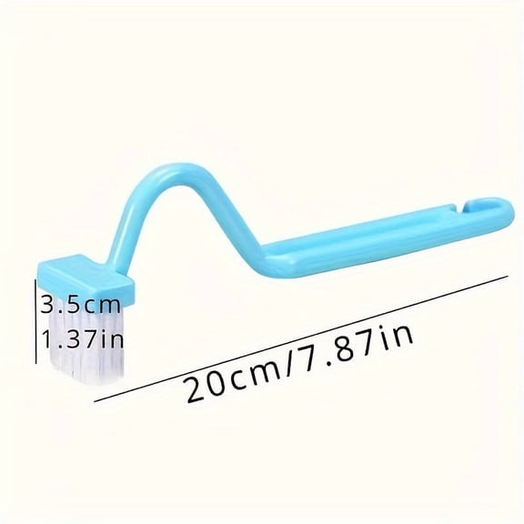 3-Pack Under Rim Toilet Brush – V-Shaped Toilet Bowl Scrubber with Long Handle, Deep Cleaning Bathroom Toilet Brush for Hard-to-Reach Areas, Under Rim Stain Removal & Daily Toilet Cleaning