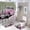 style-1064, variant on 4 Piece Bathroom Shower Curtain Sets Cactus Flowers And Other Colorful Plants with Rugs Toilet Lid Cover And Bath Mat Succulents Cactus Potted with Tropical Cactus Flowers Bathroom