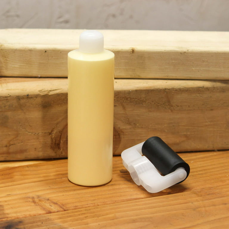 DCT Wood Glue Roller Applicator Bottle – 8 oz Ounce Wood Glue Bottle with Wood Glue Applicator Roller Dispenser & Cap