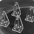 thumbnail image 2 of 20Pcs Blinds Fasteners Plastic Hold Down Brackets Simple Installation Bottom Rails Clips for Vertical Horizontal Blinds, 2 of 8