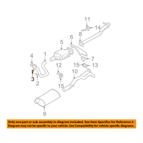 GM OEM Exhaust System-Catalytic Converter & Pipe Spring 25501711