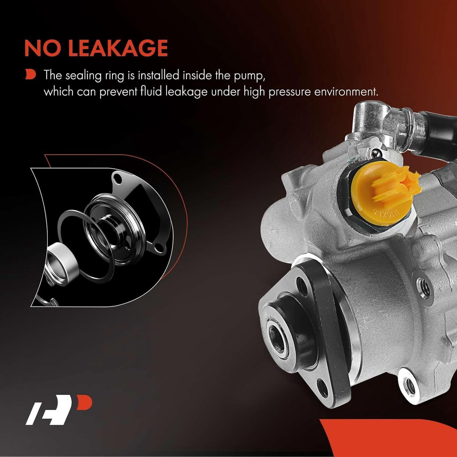 A-Premium Power Steering Pump Without Active Steering Replacement for BMW E60 E63 E65 545i 550i 645Ci 650i 745i 750i 2002-2010