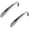 Silver*2, variant on 1 Pc Stainless-Steel Shoehorn, Metal Shoe Horn Long Handle, Heavy Duty Stainless Steel Shoe Horn for Seniors, Men, Women Shoe Slip-On Tool, Shoe Gadget 15cm