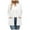White, variant on Women Cardigan Long Sleeve For Open Front With Pockets Casual Duster Outfits Clothes