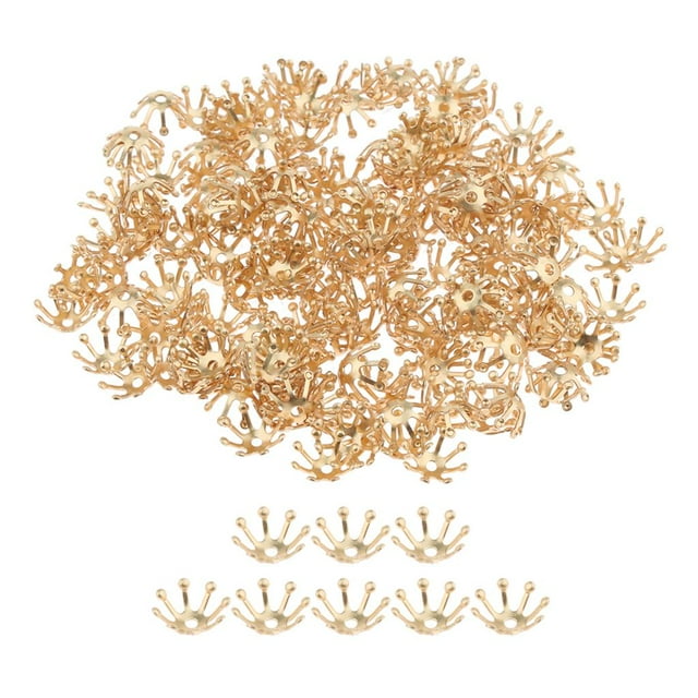200 pieces Shaped Bead Caps / Jewelry Making Craft - 10mm