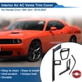 thumbnail image 2 of Cubierta de Marco de Ventilación de Aire Acondicionado para Honda Civic 10ª Generación 2016-2021 Consola Central (Centro Frontal Izquierda Frontal Derecha) Fibra de Carbono Negra 1 Juego, 2 of 6