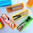 thumbnail image 3 of Pencil Basket Tray,24 Pack Plastic Classroom Pencil Organizer Basket,Small Pencil Holder Trays,Colorful Crayon Basket for Classroom Home Office Storage,Organization,9.3" L x 2.2" W x 2.4" H, 3 of 7