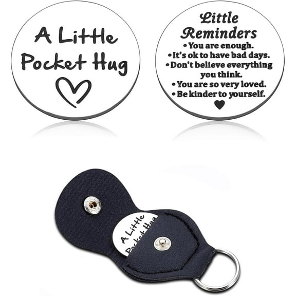 Dorm Room Essentials for Guys Back to College Back to School Supplies for Him Her High School Gifts Inspirational Pocket Hug Mental Health Gifts for Women Friends Cancer Care Double-Sided